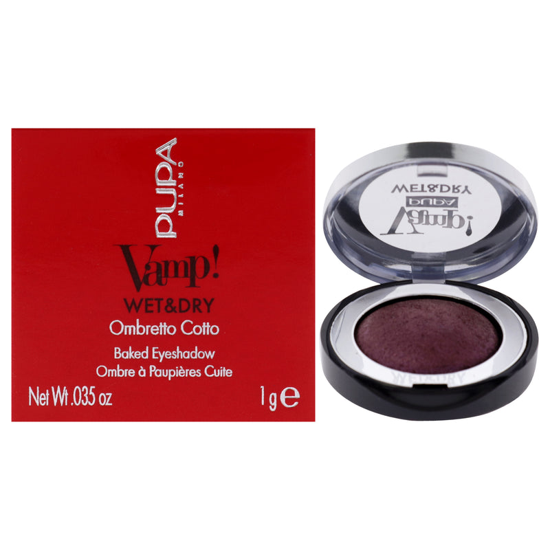 Pupa Milano Vamp! Wet and Dry Baked Eyeshadow - 205 Hot Violet by Pupa Milano for Women - 0.035 oz Eye Shadow