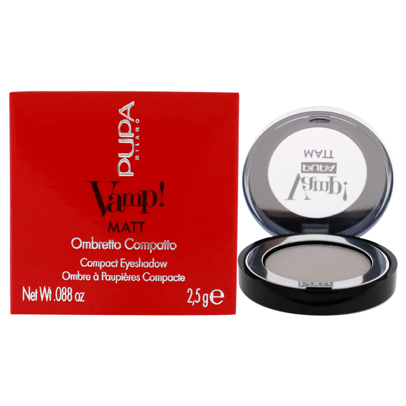 Pupa Milano Vamp! Matt Compact Eyeshadow - 010 White Chalk by Pupa Milano for Women - 0.088 oz Eye Shadow