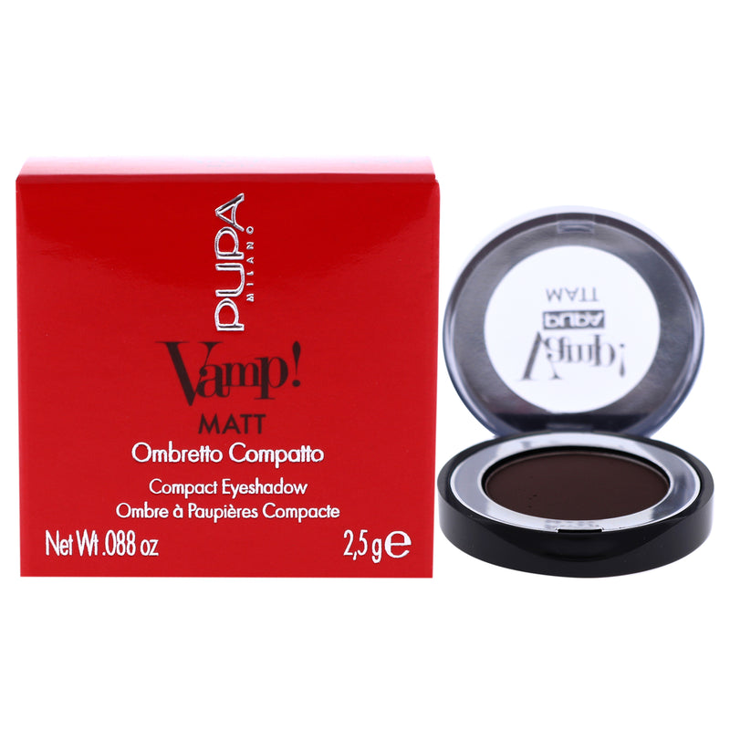 Pupa Milano Vamp! Matt Compact Eyeshadow - 050 Dark Chocolate by Pupa Milano for Women - 0.088 oz Eye Shadow