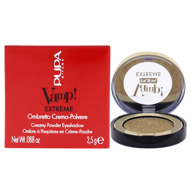 Pupa Milano Vamp! Extreme Cream Powder Eyeshadow - 001 Extreme Gold by Pupa Milano for Women - 0.088 oz Eye Shadow