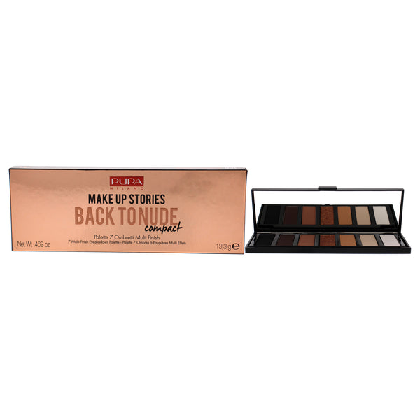 Pupa Milano Make Up Stories Compact Palette - 001 Back To Nude by Pupa Milano for Women - 0.469 oz Eye Shadow