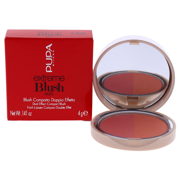 Pupa Milano Extreme Blush Duo - 130 Matt Salmon - Radiant Peach by Pupa Milano for Women - 0.141 oz Blush