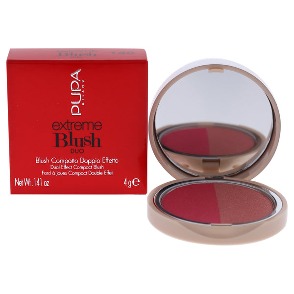 Pupa Milano Extreme Blush Duo - 140 Radiant Flamingo - Glow Creamy by Pupa Milano for Women - 0.141 oz Blush