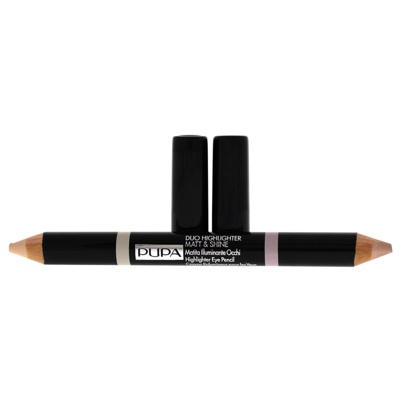 Pupa Milano Duo Highlighter Matt and Shine - 001 Beige by Pupa Milano for Women - 0.148 oz Eye Pencil