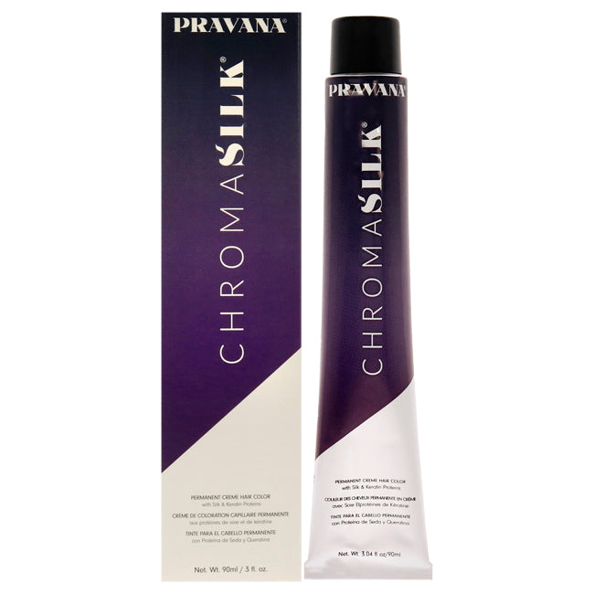 ChromaSilk Creme Hair Color - 6NTGV-6NT37 Dark Neutral Golden Violet Blonde by Pravana for Unisex - 3 oz Hair Color