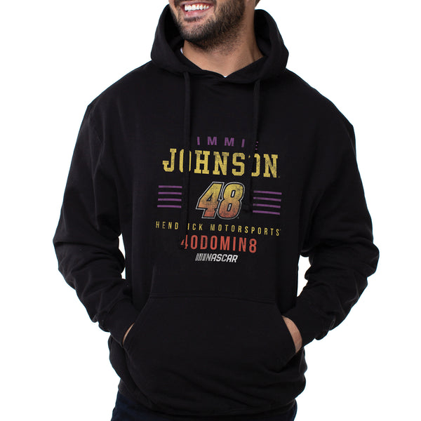 DelSol NASCAR Hooded Sweatshirt - Jimmie Johnson - 2 Black by DelSol for Men - 1 Pc T-Shirt (S)