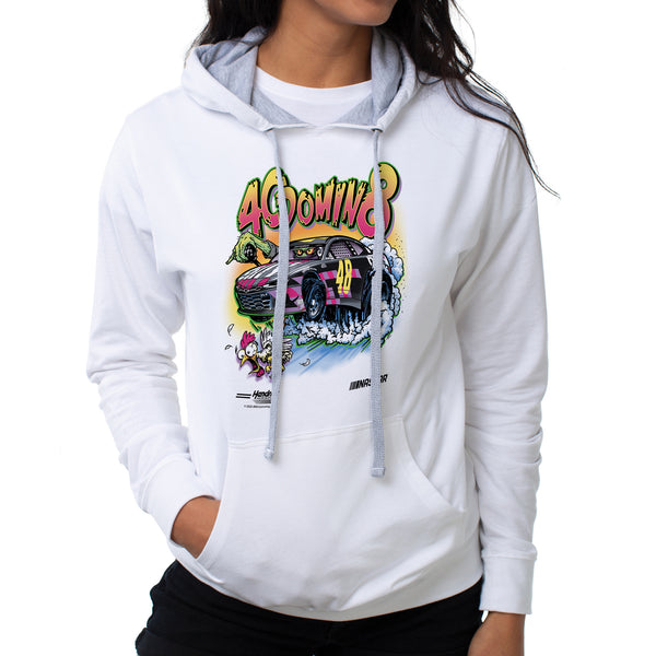 DelSol NASCAR Hooded Sweatshirt - Jimmie Johnson - 3 White by DelSol for Women - 1 Pc T-Shirt (S)