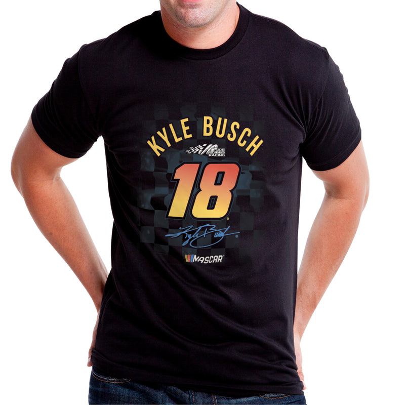 DelSol NASCAR Mens Classic Crew Tee - Kyle Busch - 2 Black by DelSol for Men - 1 Pc T-Shirt (M)