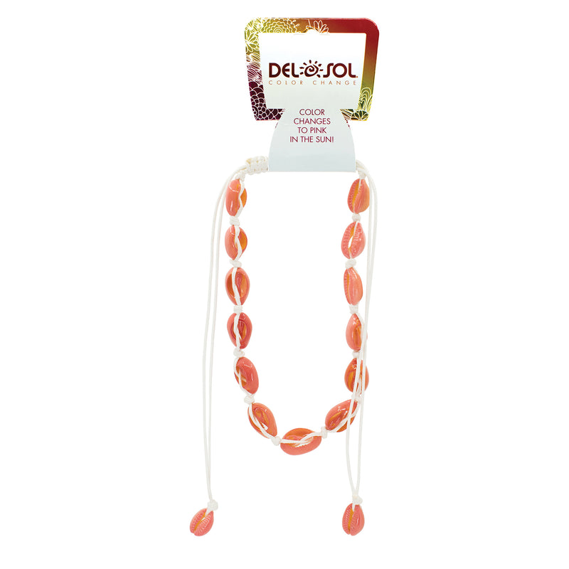 DelSol Color-Changing Necklace - Pink Cowrie by DelSol for Women - 1 Pc Necklace