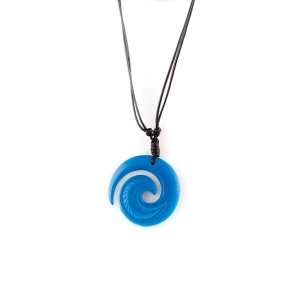 DelSol Color-Changing Necklace - Swirl - White to Blue by DelSol for Women - 1 Pc Necklace