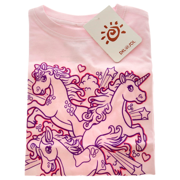 DelSol Girls Crew Tee - Iluv Horses - Balerina by DelSol for Kids - 1 Pc T-Shirt (4T)