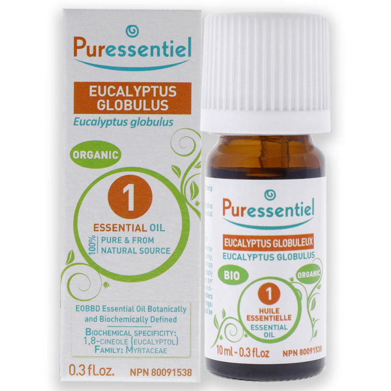 Puressentiel Organic Essential Oil - Eucalyptus Globulus by Puressentiel for Unisex - 0.33 oz Oil