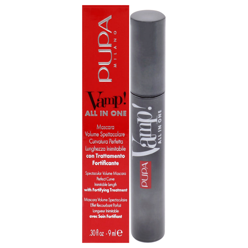 Pupa Milano Vamp! All In One Mascara - 101 Extra Black by Pupa Milano for Women - 0.30 oz Mascara