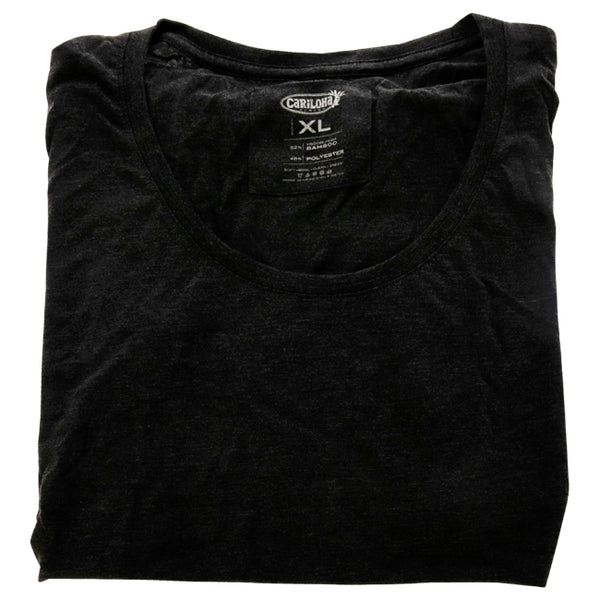 Bamboo Scoop Tee - Charcoal by Cariloha for Women - 1 Pc T-Shirt (XL)