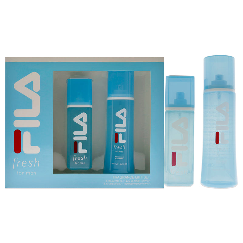 Fila Fila Fresh by Fila for Men - 2 Pc Gift Set 3.4oz EDT Spray, 8.4oz Body Spray