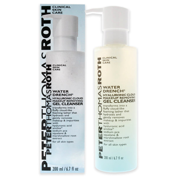 Peter Thomas Roth Water Drench Hyaluronic Cloud Makeup Removing Gel Cleanser by Peter Thomas Roth for Unisex - 6.7 oz Cleanser