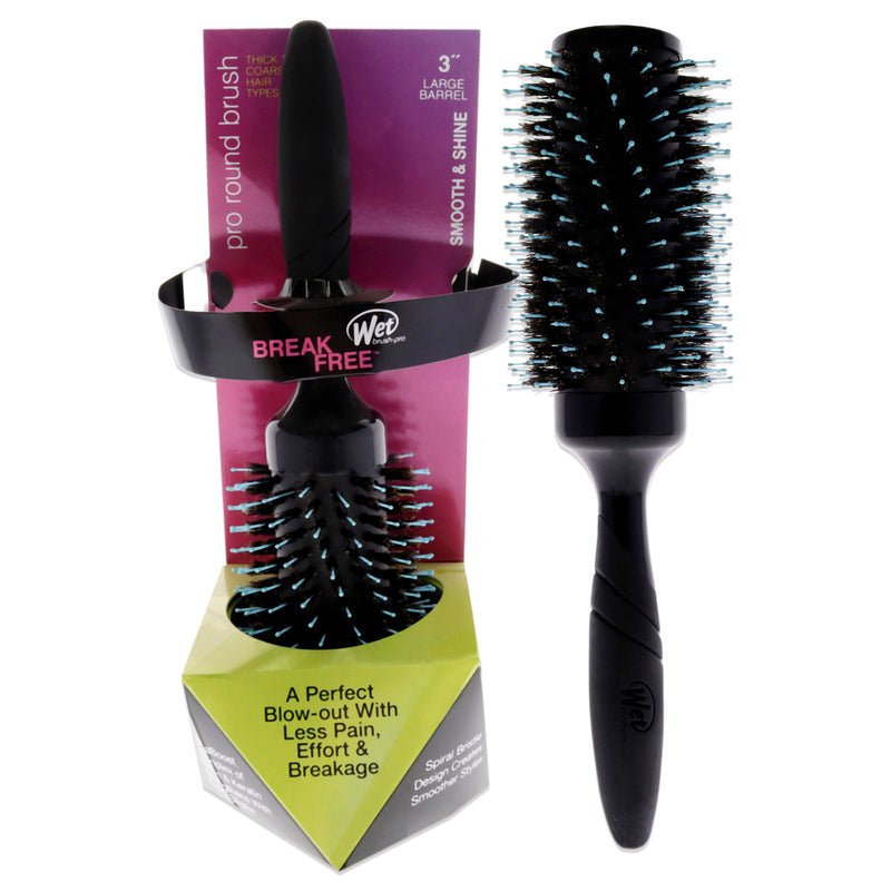 Wet Brush Pro Smooth and Shine Round Brush - Thick-Coarse Hair by Wet Brush for Unisex - 3 Inch Hair Brush