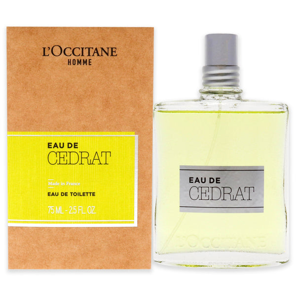 L'Occitane Eau de Cedrat by LOccitane for Men - 2.5 oz EDT Spray