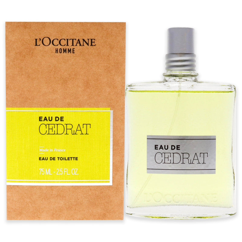 L'Occitane Eau de Cedrat by LOccitane for Men - 2.5 oz EDT Spray