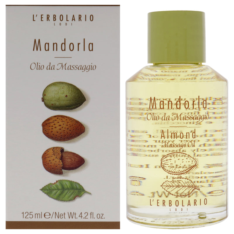 LErbolario Massage Oil - Almond by LErbolario for Unisex - 4.2 oz Oil