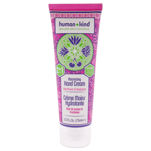 Human+Kind Hand Cream - Elderflower and Raspberry by Human+Kind for Unisex - 2.5 oz Cream