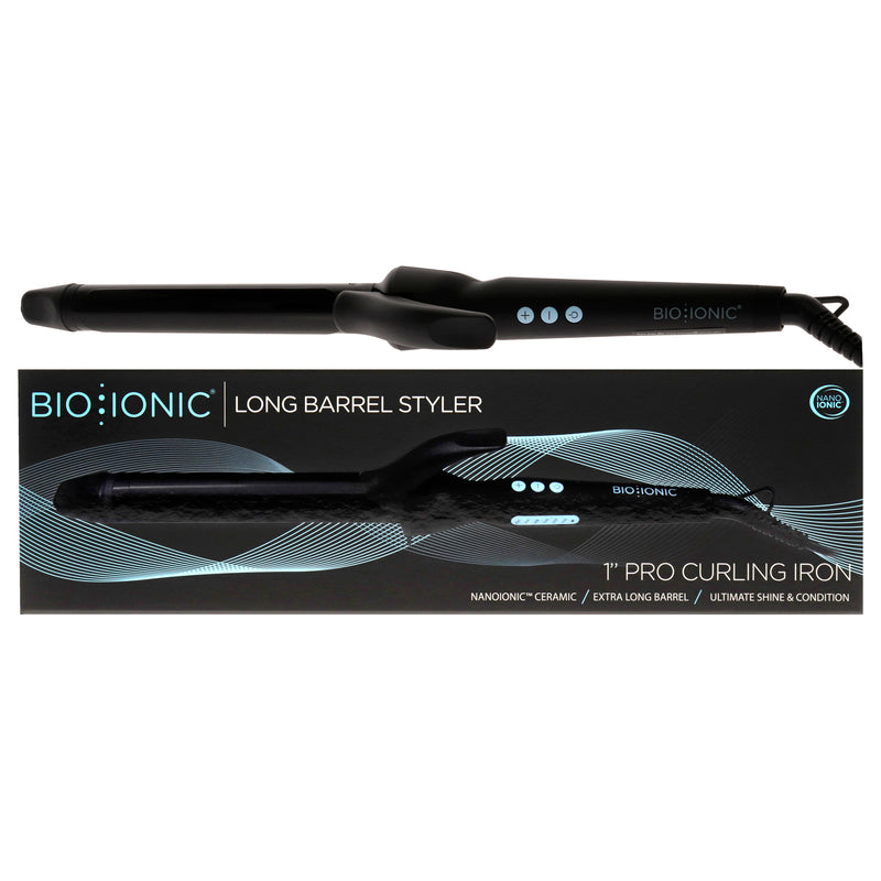 Bio Ionic Long Barrel Styler - Black by Bio Ionic for Women - 1 Inch Curling Iron