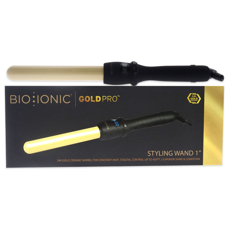 Bio Ionic Gold Pro Styling Wand by Bio Ionic for Women - 1 Inch Curling Iron