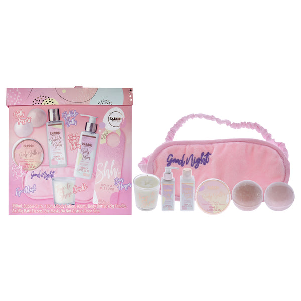 Style and Grace Bubble Boutique Set by Style and Grace for Women - 8 Pc Set 5.07oz Bubble Bath, 5.07oz Body Lotion, 3.38oz Body Buttter, 2.29oz Candle, 2 x 1.76oz Bath Fizzers, Eye Mask, Door Hanger