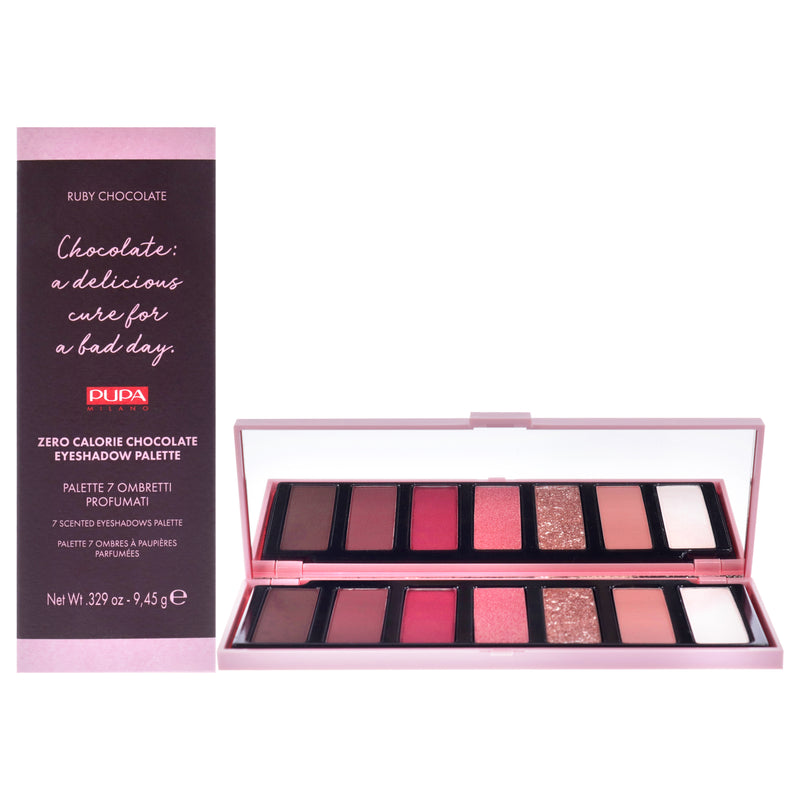 Pupa Milano Zero Calorie Chocolate Eyeshadow Palette - 002 Ruby Chocolate by Pupa Milano for Women - 0.329 oz Eye Shadow