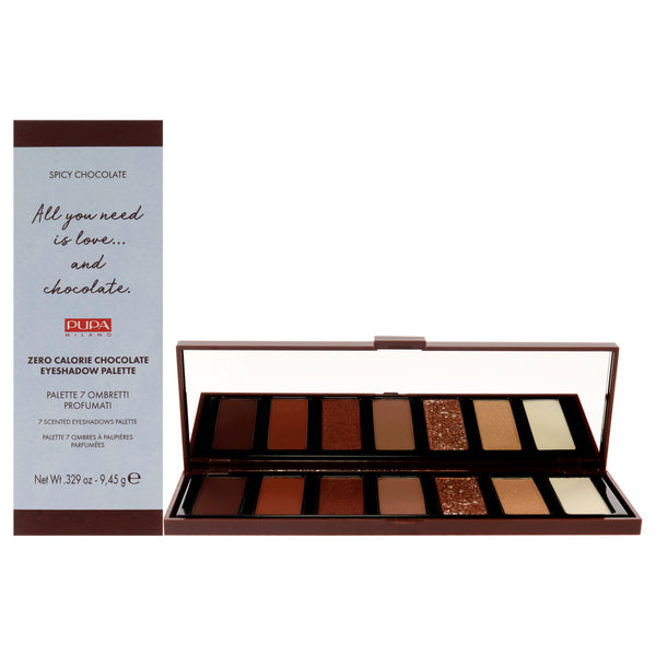 Pupa Milano Zero Calorie Chocolate Eyeshadow Palette - 001 Spicy Chocolate by Pupa Milano for Women - 0.329 oz Eye Shadow