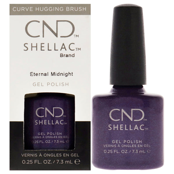 CND Shellac Nail Color - Eternal Midnight by CND for Women - 0.25 oz Nail Polish