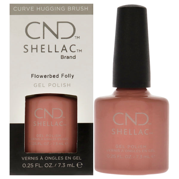 CND Shellac Nail Color - Flowerbed Folly by CND for Women - 0.25 oz Nail Polish