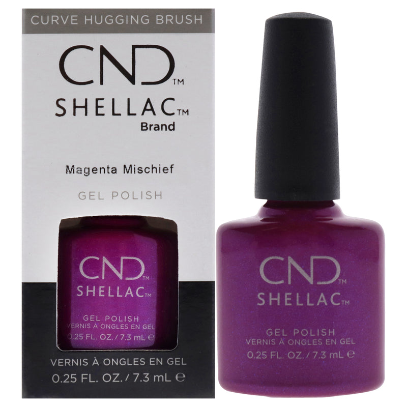 CND Shellac Nail Color - Magenta Mischief by CND for Women - 0.25 oz Nail Polish