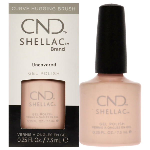 CND Shellac Nail Color - Uncovered by CND for Women - 0.25 oz Nail Polish