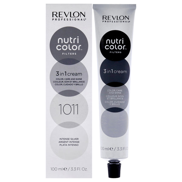 Revlon Nutri Color Cream - 1011 Intense Silver by Revlon for Unisex - 3.3 oz Hair Color