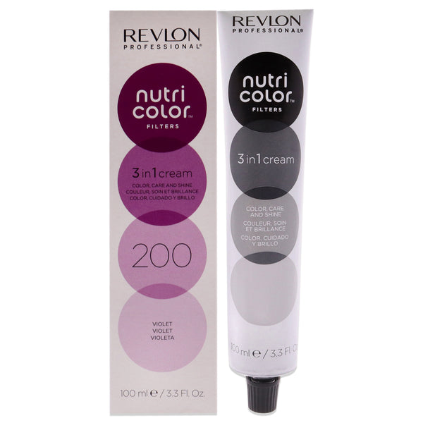 Revlon Nutri Color Cream - 200 Violet by Revlon for Unisex - 3.3 oz Hair Color