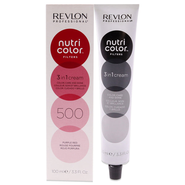 Revlon Nutri Color Cream - 500 Purple Red by Revlon for Unisex - 3.3 oz Hair Color