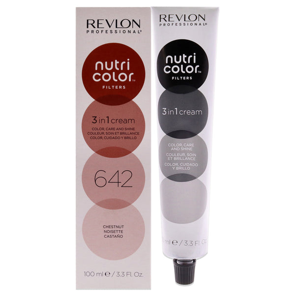 Revlon Nutri Color Cream - 642 Chestnut by Revlon for Unisex - 3.3 oz Hair Color