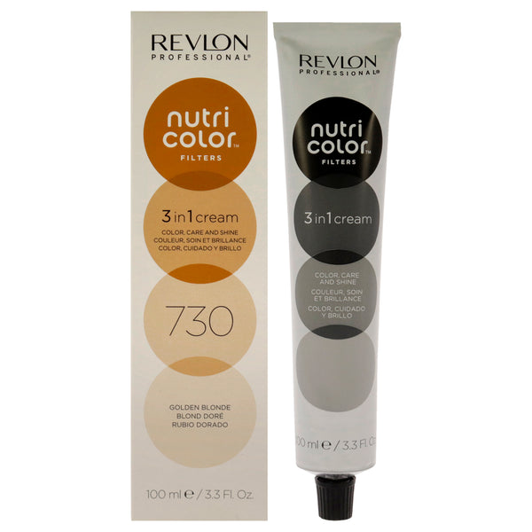 Revlon Nutri Color Cream - 730 Golden Blonde by Revlon for Unisex - 3.3 oz Hair Color