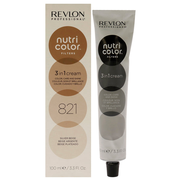 Revlon Nutri Color Cream - 821 Silver Beige by Revlon for Unisex - 3.3 oz Hair Color