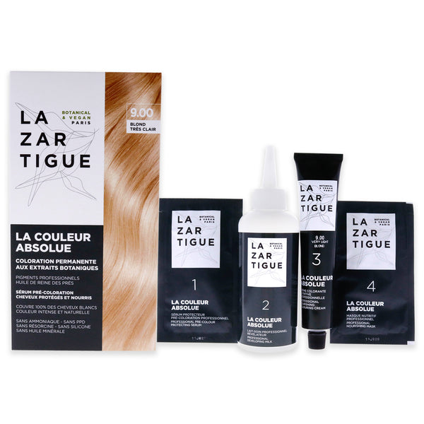 Lazartigue La Couleur Absolue Permanent Haircolor - 9.00 Very Light Blonde by Lazartigue for Unisex - 1 Application Hair Color