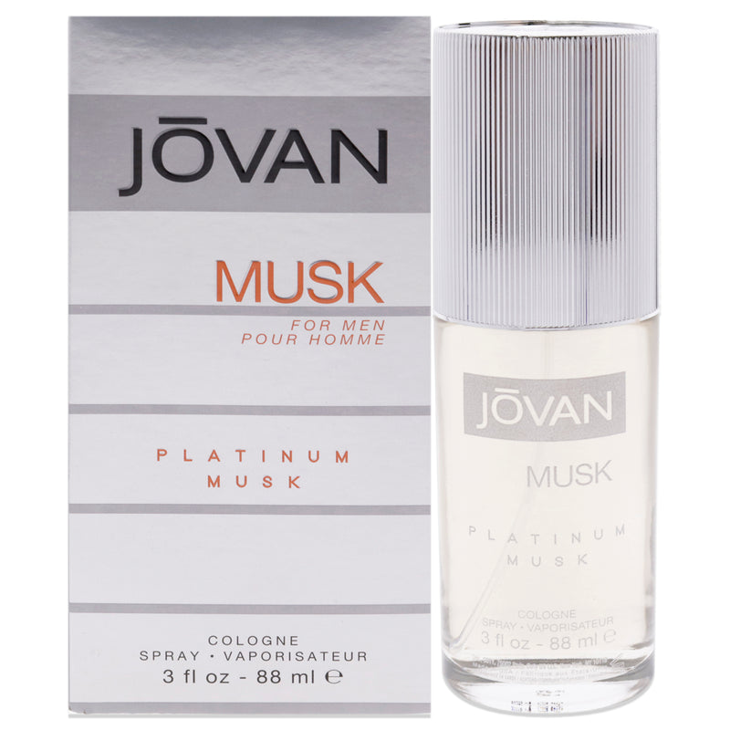 Jovan Jovan Platinum Musk by Jovan for Men - 3 oz EDC Spray