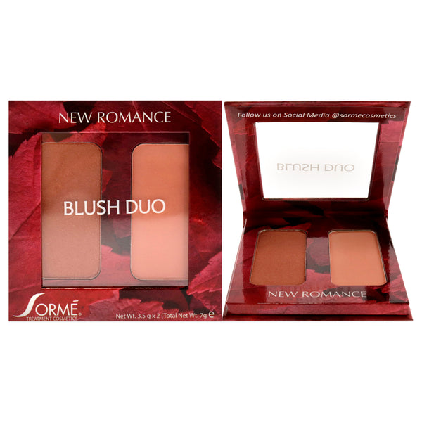 Sorme Cosmetics Blush Duo Compacts - New Romance by Sorme Cosmetics for Women - 2 x 0.12 oz Blush