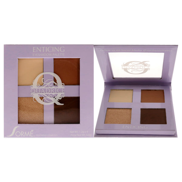 Sorme Cosmetics Quadrice Eyeshadow Palette - Enticing by Sorme Cosmetics for Women - 0.16 oz Palette