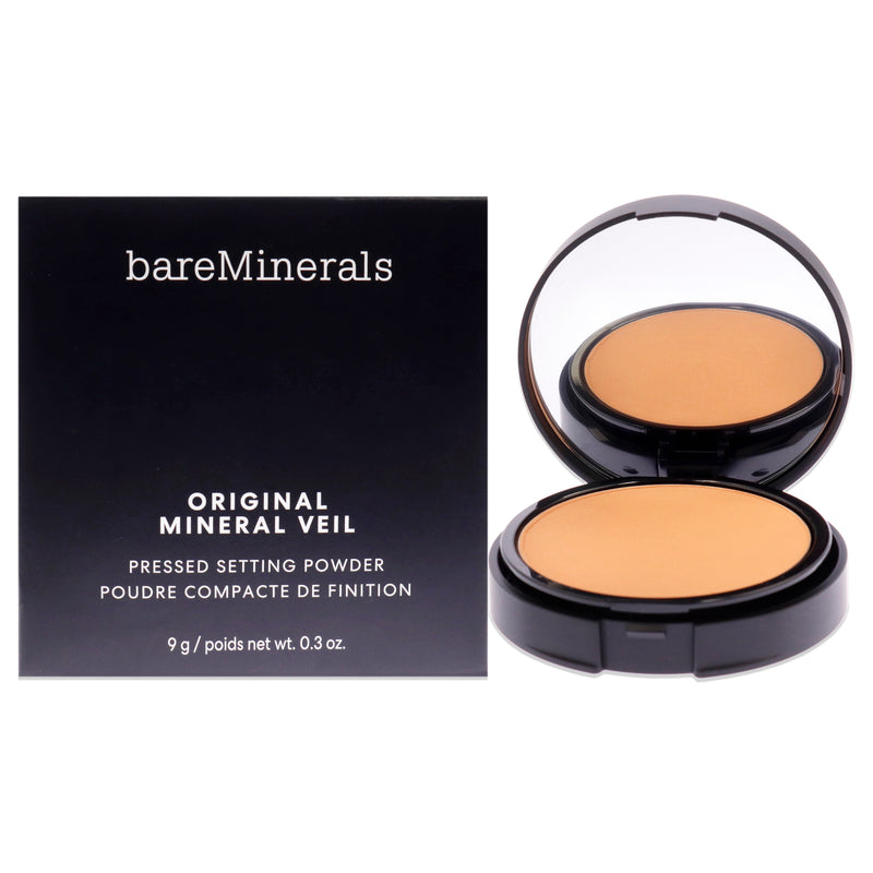 BareMinerals Original Mineral Veil Pressed Setting Powder - Sheer Tan by bareMinerals for Women - 0.3 oz Powder