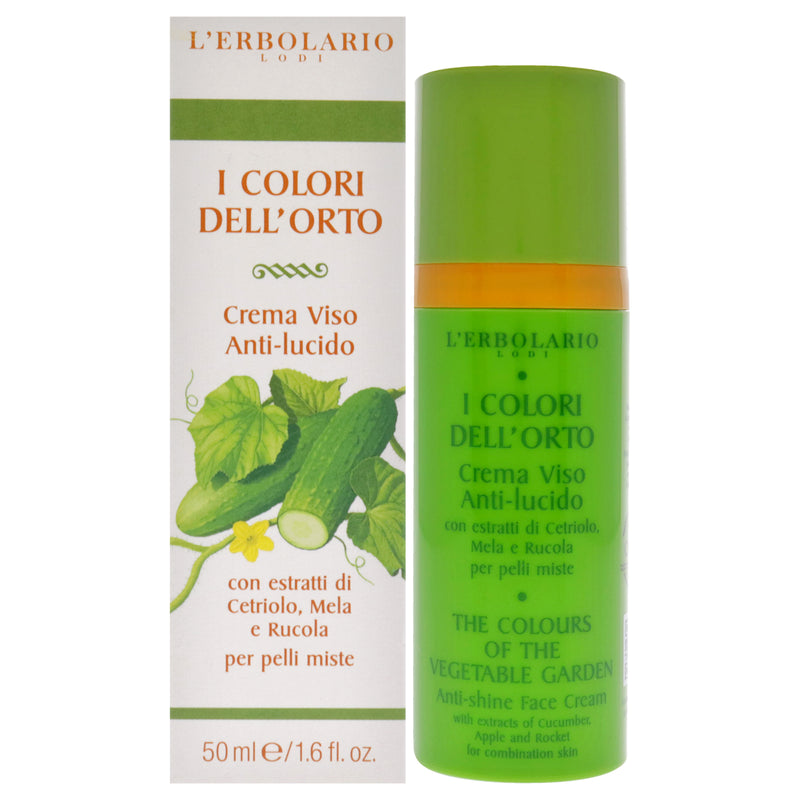 LErbolario Anti-Shine Face Cream - The Colours of the Vegetable Garden by LErbolario for Women - 1.6 oz Cream