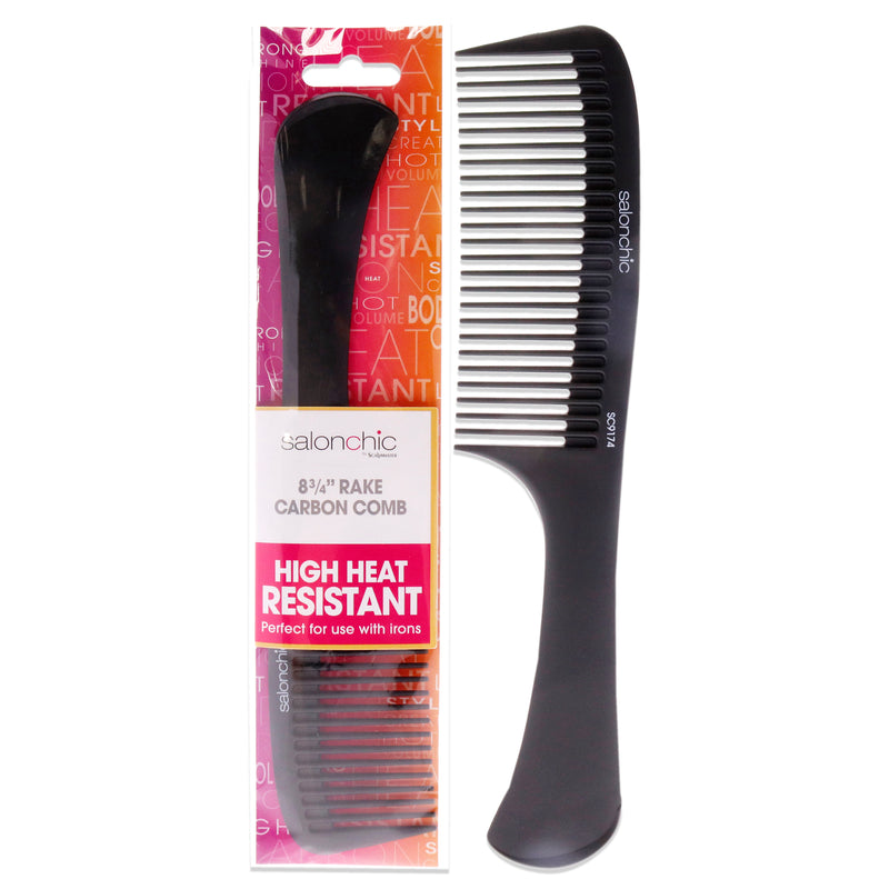 SalonChic Rake Carbon Comb 8.75 by SalonChic for Unisex - 1 Pc Comb