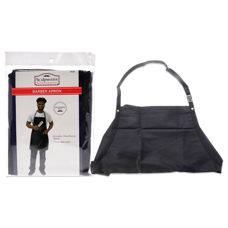 Scalpmaster Barber Water Resistant Hair Stylist - Black by Scalpmaster for Unisex - 1 Pc Apron