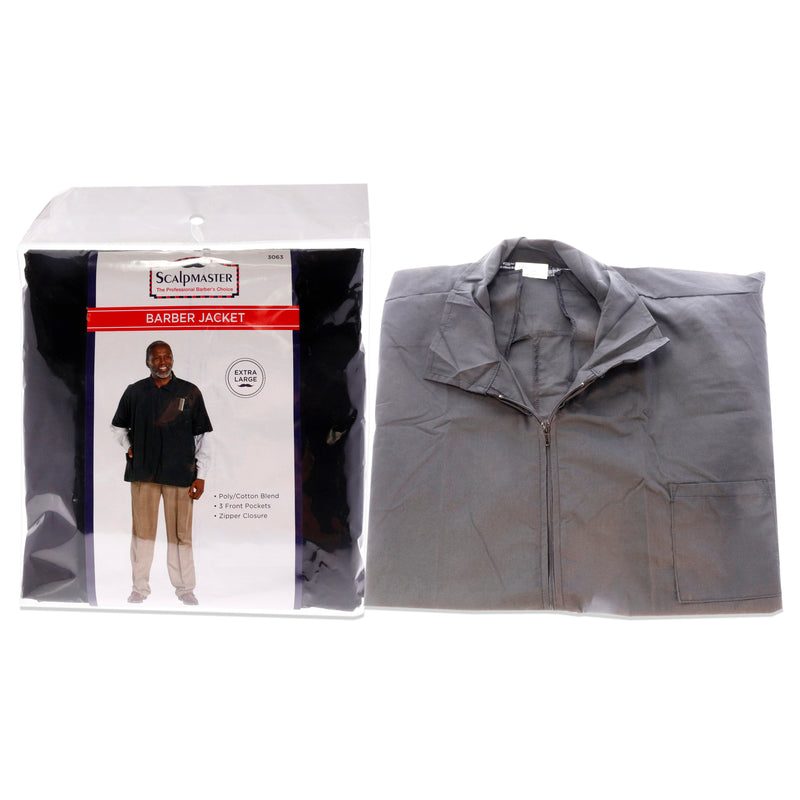 Scalpmaster Nylon Barber Jacket - Black by Scalpmaster for Unisex - 1 Pc Jacket (XL)