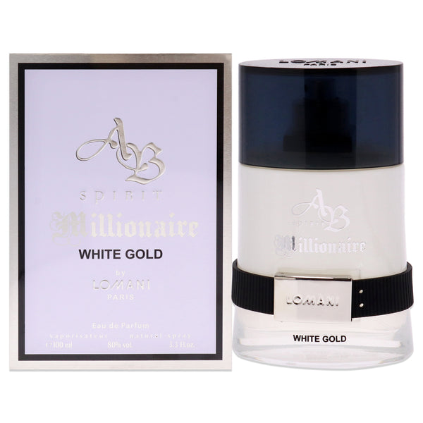 Lomani Spirit Millionaire White Gold by Lomani for Men - 3.3 oz EDP Spray